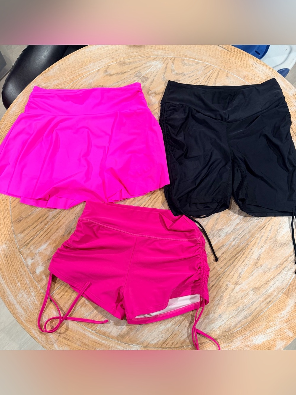 Women’s Active Shorts - Fuchsia Pink & Black L